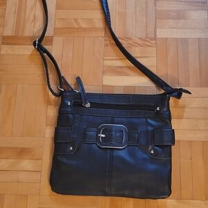 Only Stylish Black Crossbody Bag with Metallic Accent